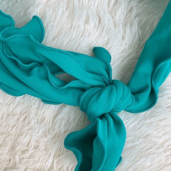 NEW Women's Small Victoria's Secret Bikini Top Swimsuit Bathing Suit Blue Aqua - Picture 4 of 8